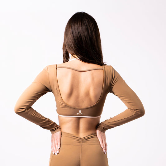 Luna Crop Top - Beige